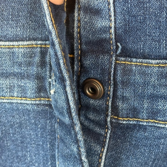 NWT Wrangler Retro Women's Small Long Sleeve Denim Dress Snap up Blue Jean SEE - Picture 5 of 8